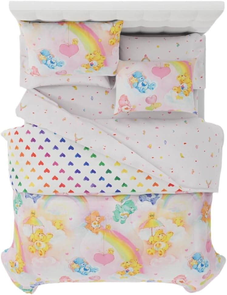 Классическое ретро-радужное постельное белье Franco Care Bears из 7 предметов: супермягкое одеяло и комплект постельного белья с Sham, Queen (100% официальный лицензионный продукт), предметы коллекционирования
Классическое ретро-радужное постельное белье Franco Care Bears из 7 предметов: супермягкое одеяло и комплект постельного белья с Sham, Queen (100% официальный лицензионный продукт), предметы коллекционирования