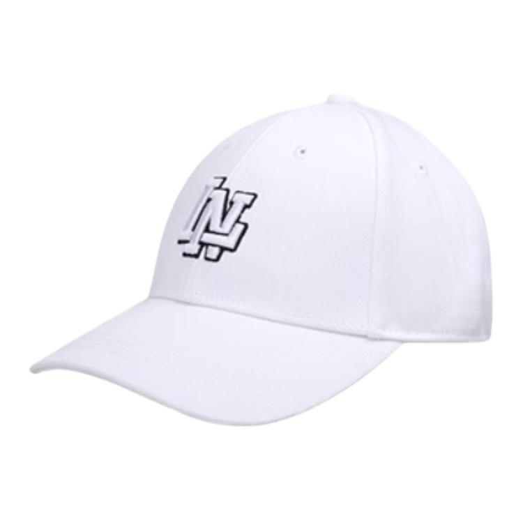 LINING Бейсболка из полиэстера мужская черно-белая, White 
LINING Бейсболка из полиэстера мужская черно-белая, White