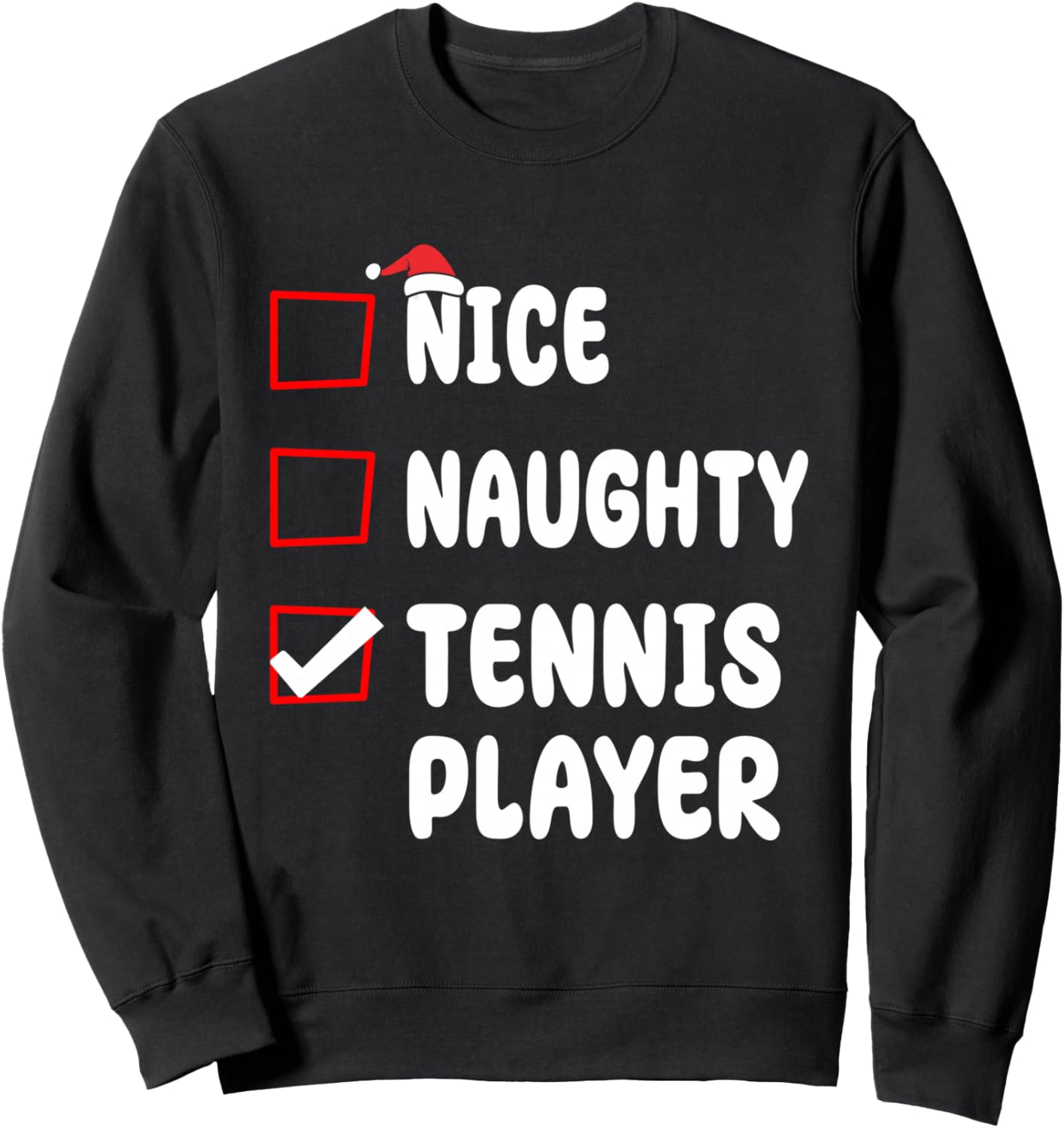 Список непослушных теннисистов на Рождество. Санта-Клаус. Забавная рождественская толстовка Nice Naughty List Christmas Funny Xmas Store, черный
Список непослушных теннисистов на Рождество. Санта-Клаус. Забавная рождественская толстовка Nice Naughty List Christmas Funny Xmas Store, черный