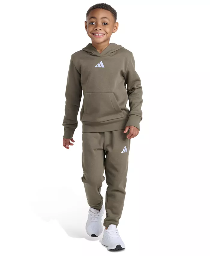 Детский комплект для мальчиков 2T-7: худи с длинным рукавом и джоггеры Adidas, зеленый
Детский комплект для мальчиков 2T-7: худи с длинным рукавом и джоггеры Adidas, зеленый