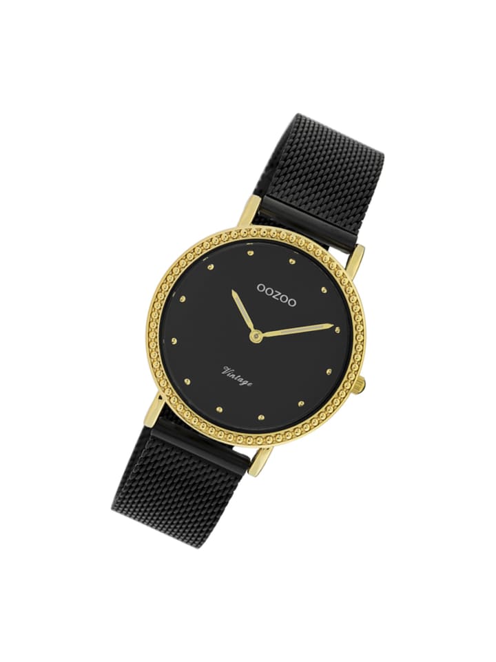Аналоговые наручные часы Oozoo Vintage Series, черные, средний размер (примерно 34 мм)
Аналоговые наручные часы Oozoo Vintage Series, черные, средний размер (примерно 34 мм)