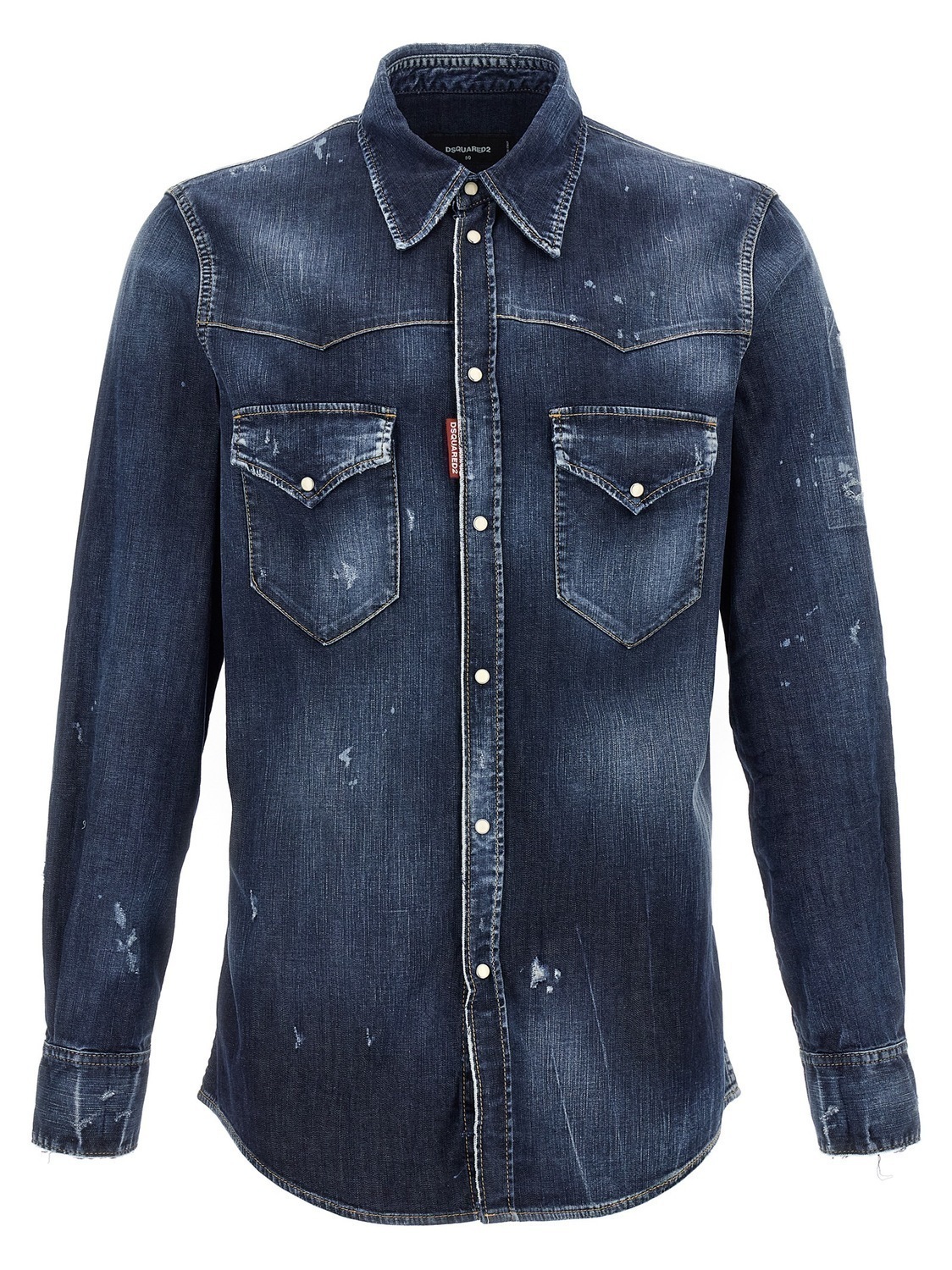 Рубашка в стиле "fashion western" DSQUARED2, синий
Рубашка в стиле "fashion western" DSQUARED2, синий