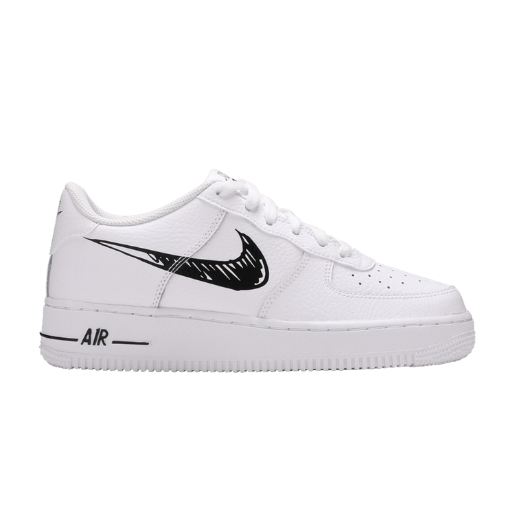 Кроссовки Nike Air Force 1 Low GS 'Doodle Swoosh - White Black', белый
Кроссовки Nike Air Force 1 Low GS 'Doodle Swoosh - White Black', белый