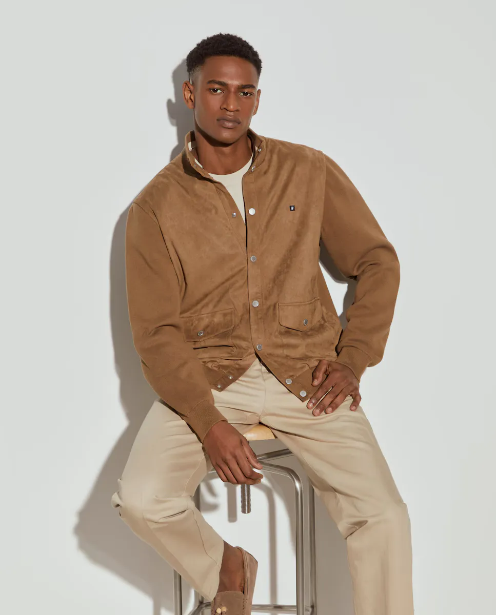 Мужская куртка с эффектом замши Lion of Porches, бежевый
Мужская куртка с эффектом замши Lion of Porches, бежевый