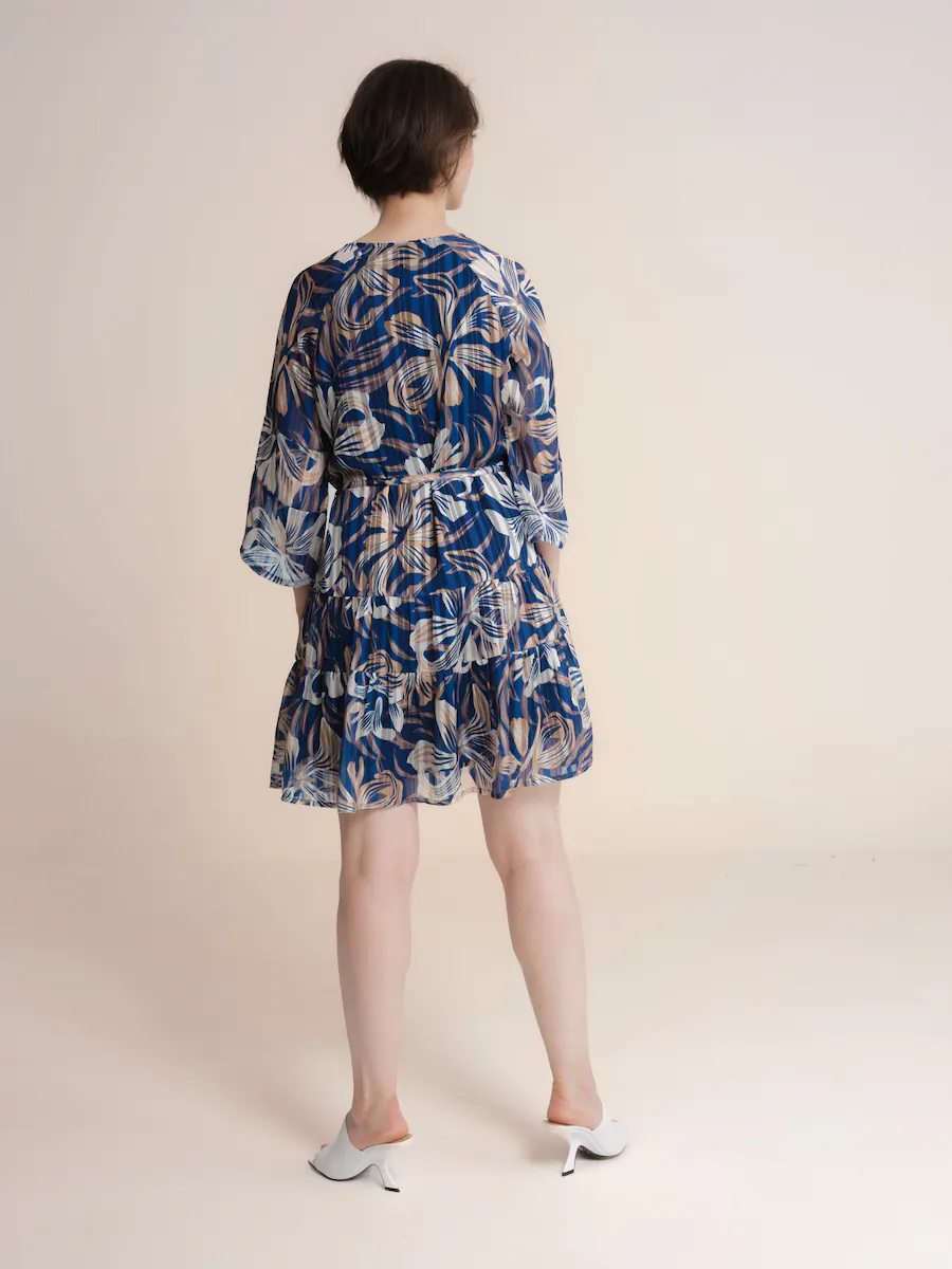 Короткое платье с круглым вырезом и бантом Niza, синий
Короткое платье с круглым вырезом и бантом Niza, синий