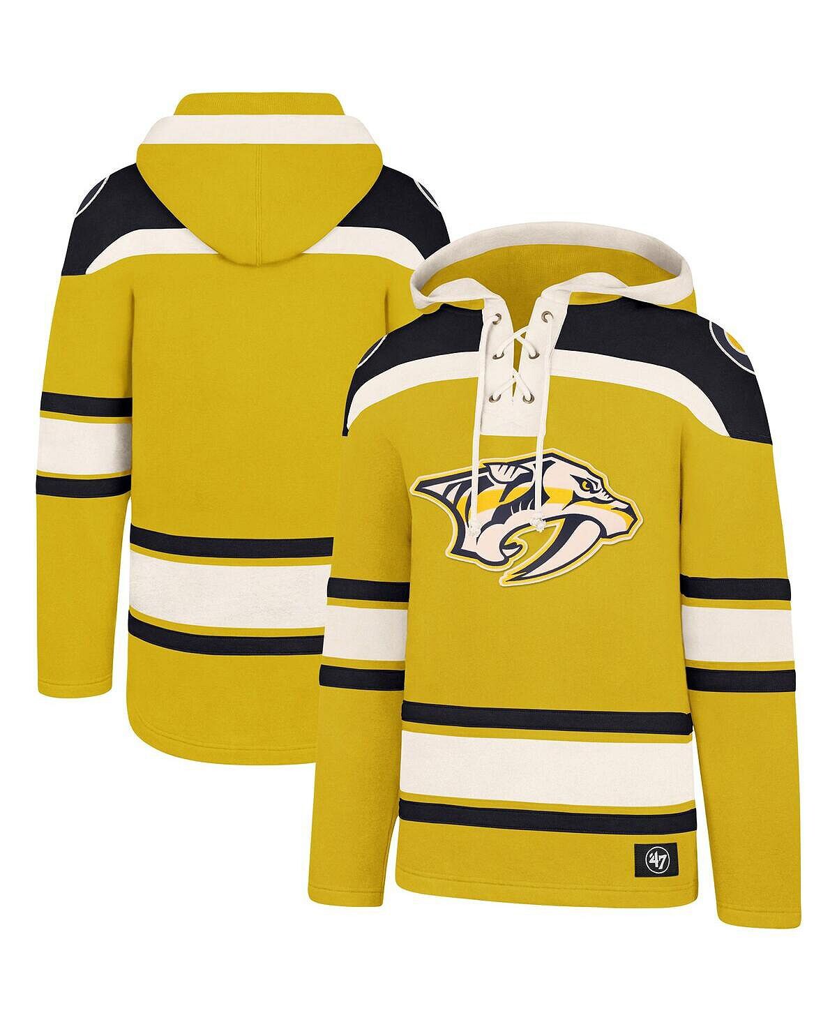 Мужская золотисто-темно-синяя толстовка с капюшоном nashville predators superior lacer pullover '47 Brand, мульти
Мужская золотисто-темно-синяя толстовка с капюшоном nashville predators superior lacer pullover '47 Brand, мульти