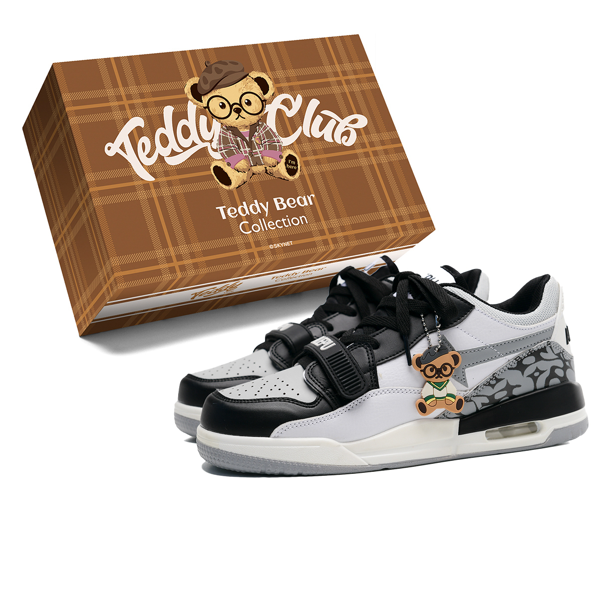 Teddy Bear Collection Абразивостойкие легкие поддерживающие низкие скейтбордские кроссовки для увеличения роста унисекс белый черный, цвет White Black
Teddy Bear Collection Абразивостойкие легкие поддерживающие низкие скейтбордские кроссовки для увеличения роста унисекс белый черный, цвет White Black