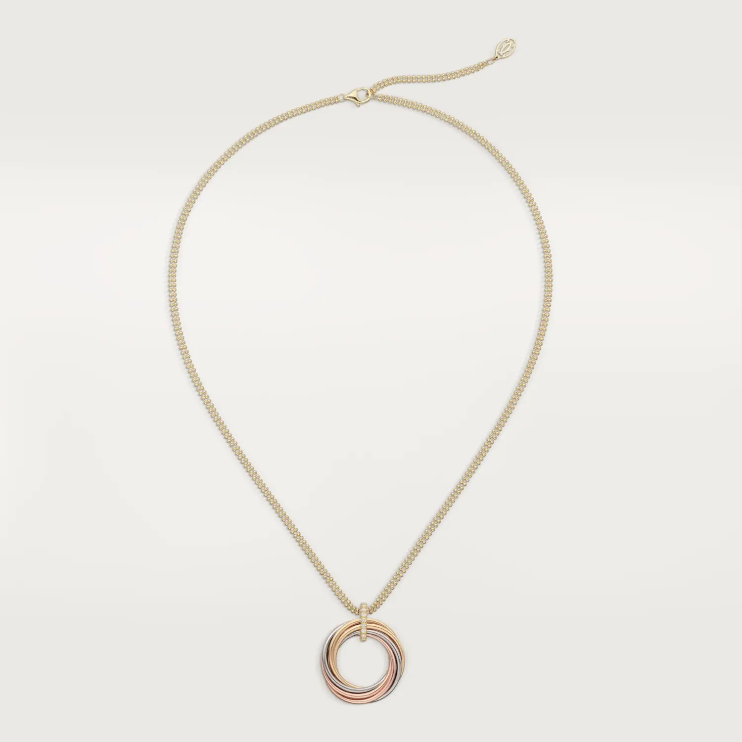 Колье Cartier Trinity, 38-42 см, белое золото/розовое золото/желтое золото/бриллианты
Колье Cartier Trinity, 38-42 см, белое золото/розовое золото/желтое золото/бриллианты