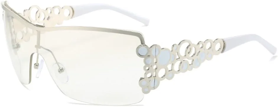 Модные солнцезащитные очки без оправы для женщин, градиентные линзы, золотистая ажурная оправа, металлические петли, защита от УФ-излучения UV400 MTZJH, C5
Модные солнцезащитные очки без оправы для женщин, градиентные линзы, золотистая ажурная оправа, металлические петли, защита от УФ-излучения UV400 MTZJH, C5