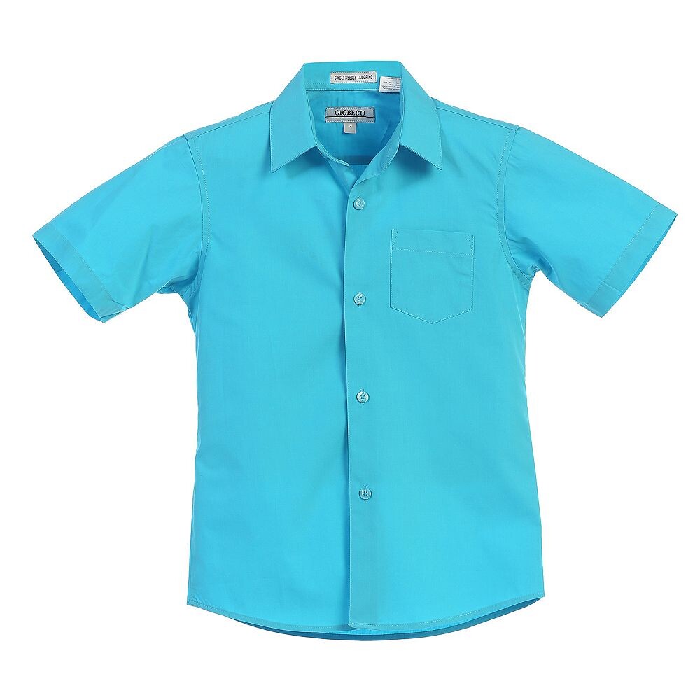 Детская однотонная классическая рубашка Gioberti с короткими рукавами, цвет Teal
Детская однотонная классическая рубашка Gioberti с короткими рукавами, цвет Teal