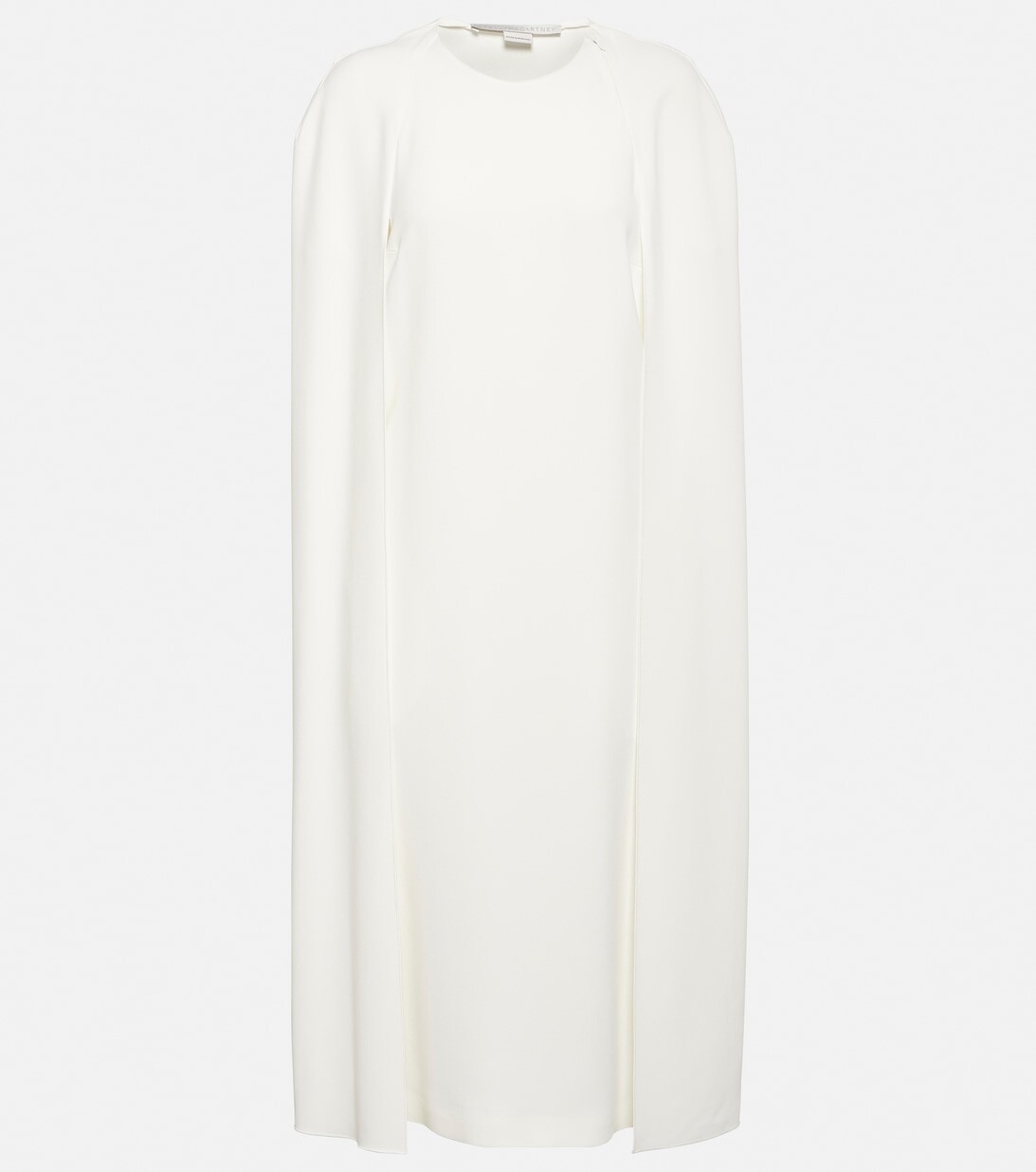 Платье-кейп миди STELLA MCCARTNEY, белый 
Платье-кейп миди STELLA MCCARTNEY, белый