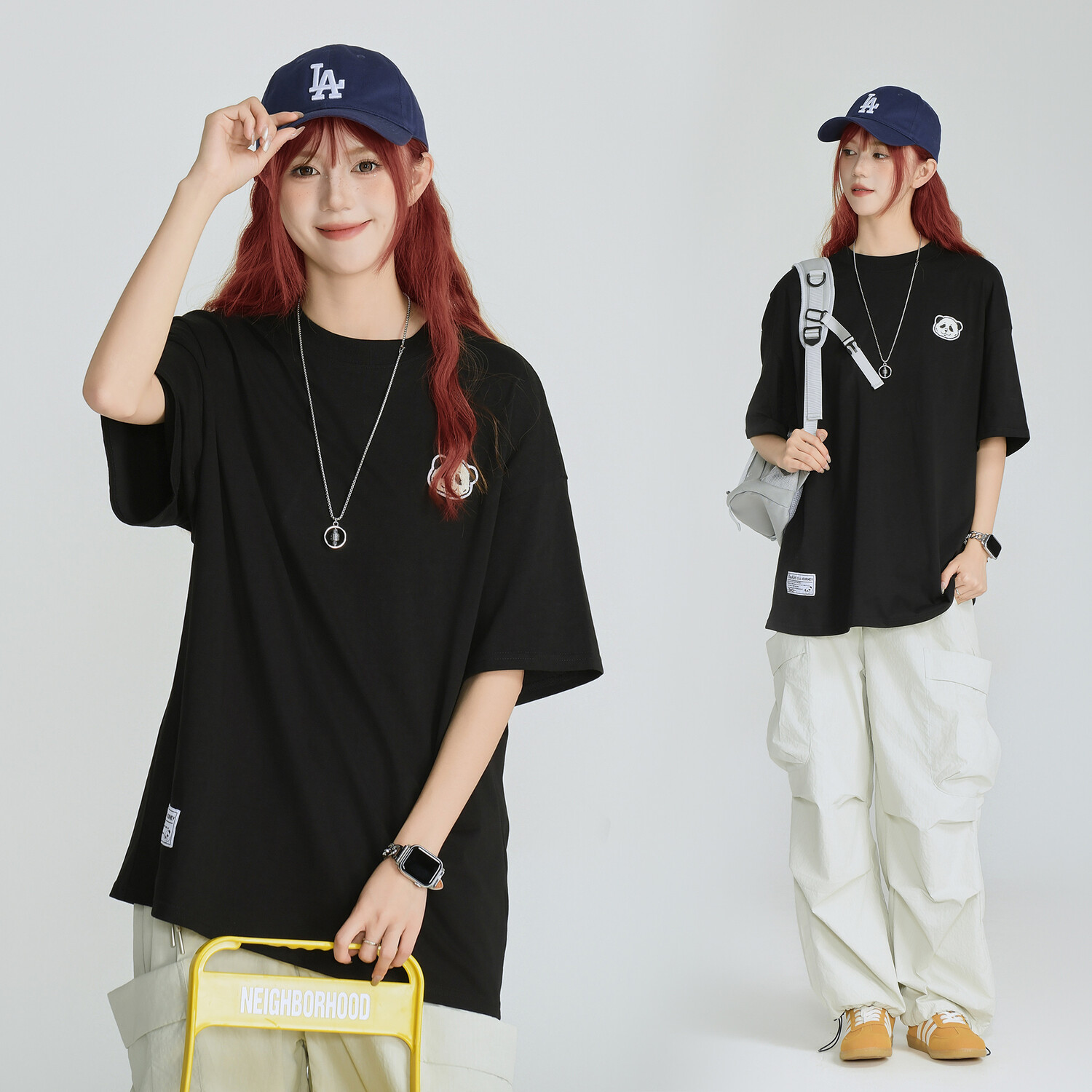 Футболка серии Panda Gorai унисекс Zmoh, белый 
Футболка серии Panda Gorai унисекс Zmoh, белый