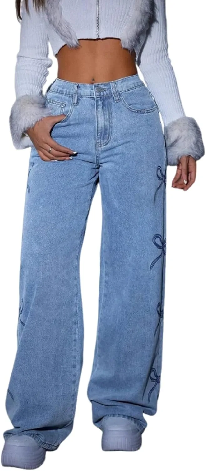 Женские джинсы с высокой талией и вышивкой бабочкой, эффект tummy control, варианты slim/wide/straight leg KFDGBF
Женские джинсы с высокой талией и вышивкой бабочкой, эффект tummy control, варианты slim/wide/straight leg KFDGBF