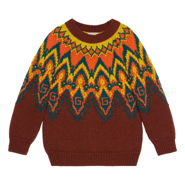 Свитер Gucci Kids Geo Patterned Wool Sweater 'Brown', коричневый
Свитер Gucci Kids Geo Patterned Wool Sweater 'Brown', коричневый