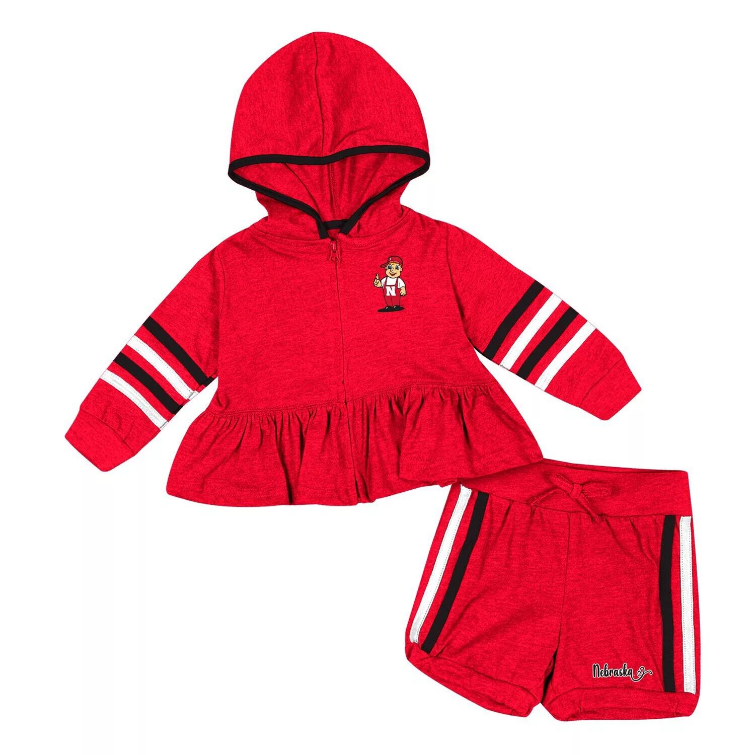 Комплект с капюшоном и шортами на молнии во всю длину для девочек Colosseum Scarlet Nebraska Huskers Spoonful Colosseum
Комплект с капюшоном и шортами на молнии во всю длину для девочек Colosseum Scarlet Nebraska Huskers Spoonful Colosseum