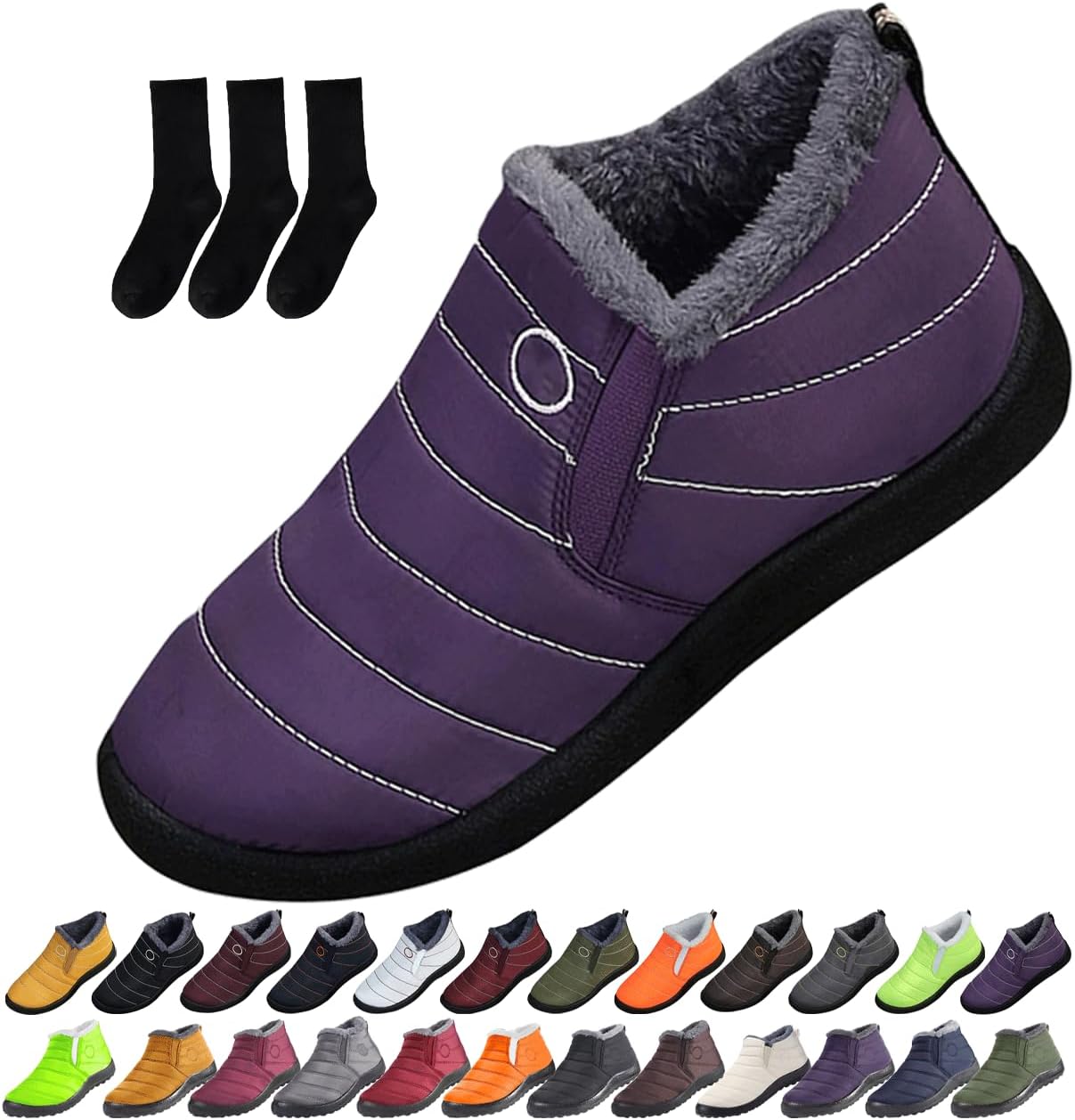 Женские и мужские снежные ботинки, утепленные ботильоны для снега, удобные легкие кроссовки, теплая и комфортная обувь на зиму Generic, темно-фиолетовый
Женские и мужские снежные ботинки, утепленные ботильоны для снега, удобные легкие кроссовки, теплая и комфортная обувь на зиму Generic, темно-фиолетовый