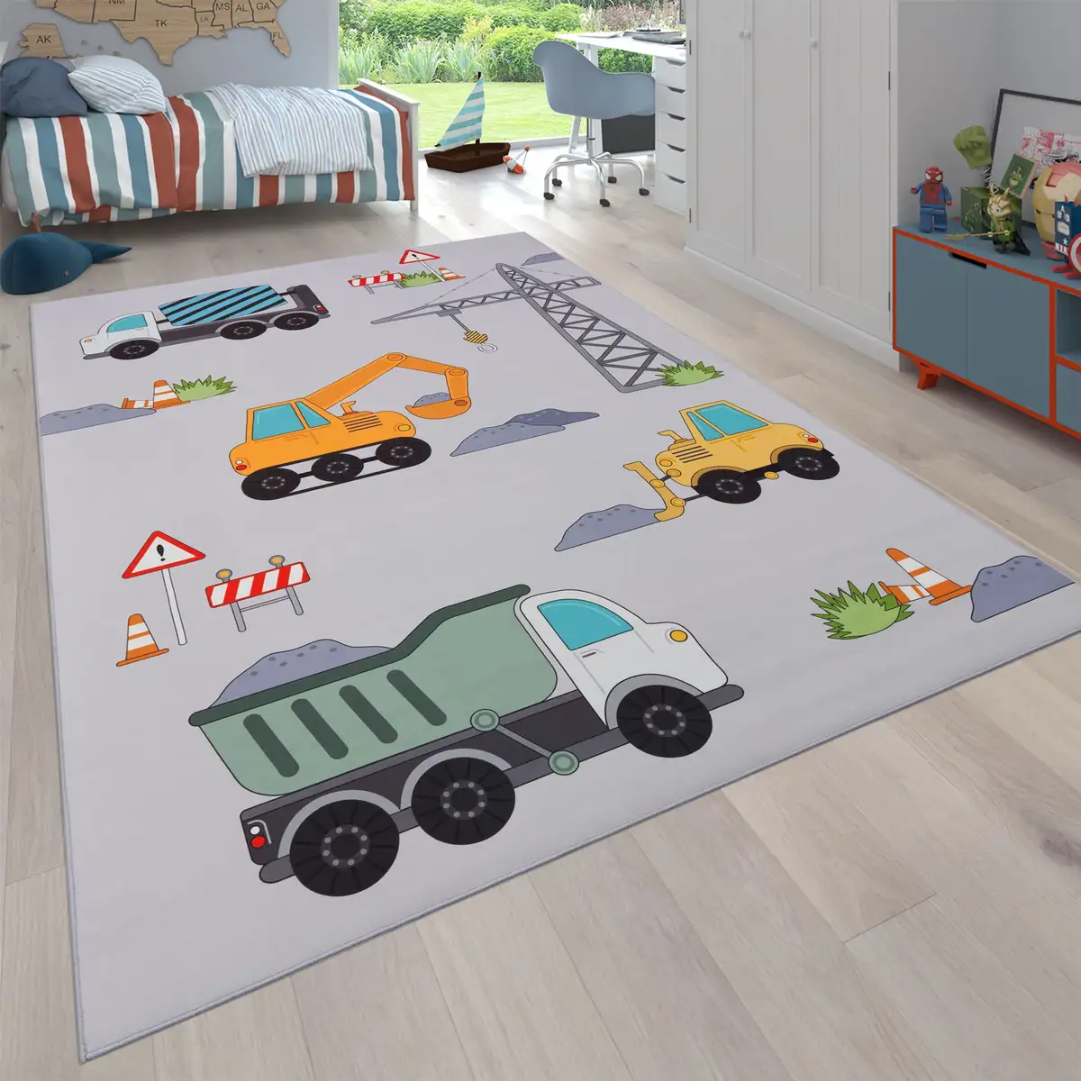 Детский ковер Paco Home "Bino 579", прямоугольный, игровой коврик, мотив "Машины и стройки", детская комната 240х340 см, серый
Детский ковер Paco Home "Bino 579", прямоугольный, игровой коврик, мотив "Машины и стройки", детская комната 240х340 см, серый