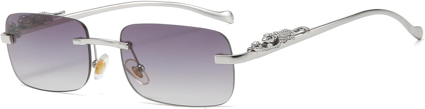 Винтажные маленькие прямоугольные солнцезащитные очки без оправы, металлические, золотистые, серебристые, с леопардовым принтом, для женщин и мужчин TOSGMLOUS, B3*silver Grey
Винтажные маленькие прямоугольные солнцезащитные очки без оправы, металлические, золотистые, серебристые, с леопардовым принтом, для женщин и мужчин TOSGMLOUS, B3*silver Grey