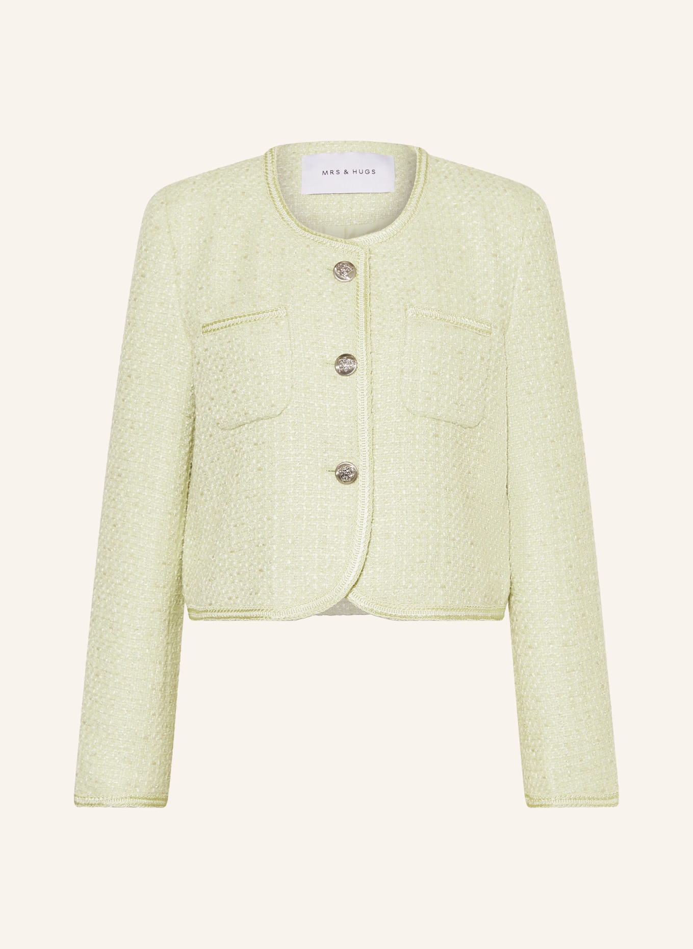 Короткий пиджак из букле Mrs & Hugs, зеленый
Короткий пиджак из букле Mrs & Hugs, зеленый