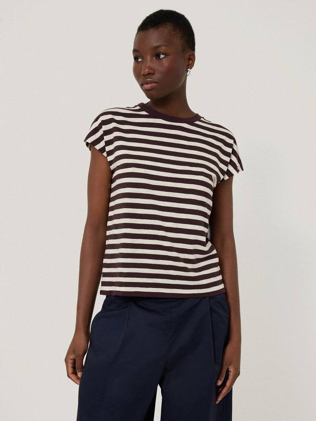 Хлопчатобумажная футболка в мелкую полоску Jigsaw, цвет Oxblood
Хлопчатобумажная футболка в мелкую полоску Jigsaw, цвет Oxblood