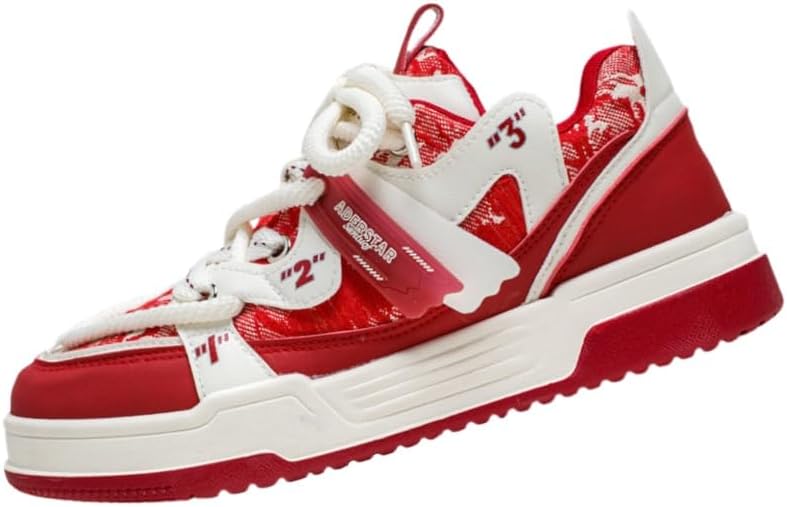 Мужские модные кроссовки с толстой подошвой - низкие спортивные шнурованные кеды Fusecottc, красный
Мужские модные кроссовки с толстой подошвой - низкие спортивные шнурованные кеды Fusecottc, красный