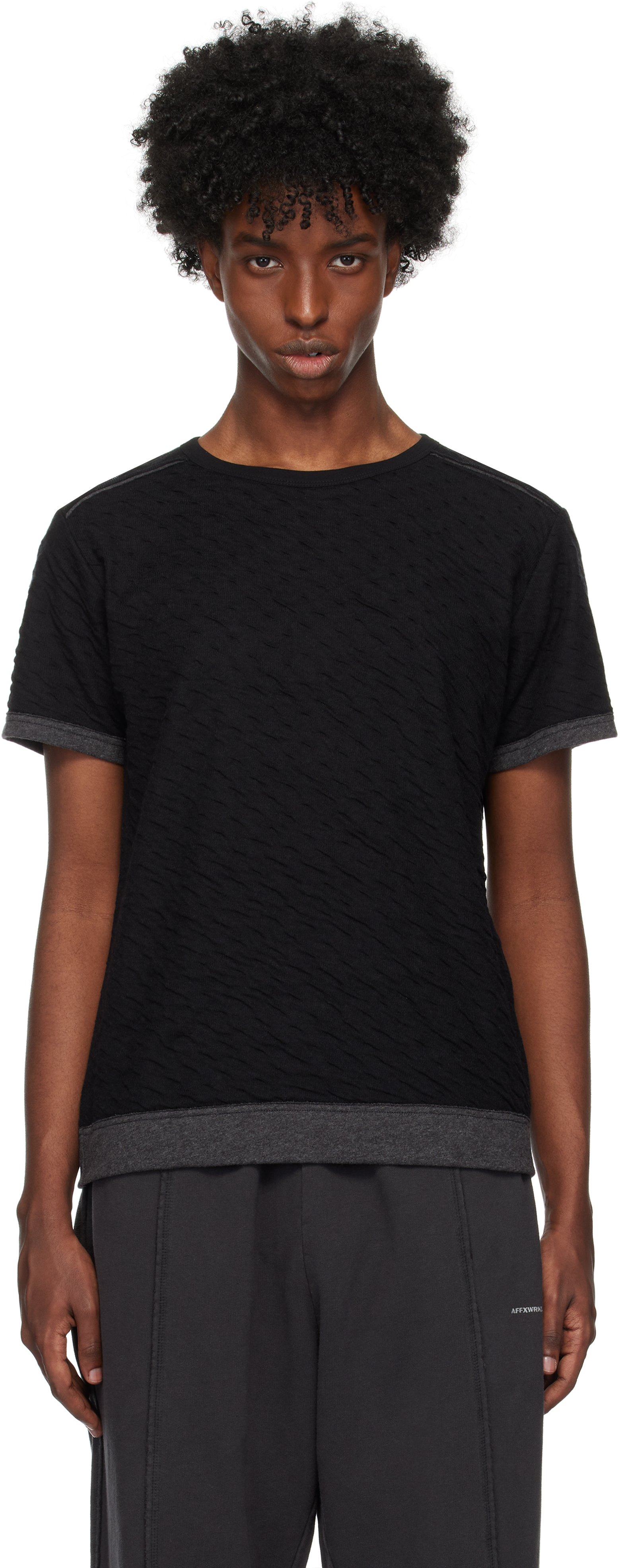 Двусторонняя футболка черного и серого цветов AFFXWRKS
Двусторонняя футболка черного и серого цветов AFFXWRKS