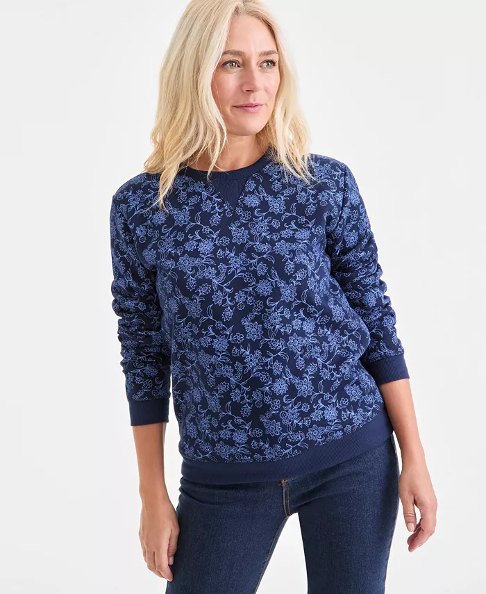 Женская флисовая толстовка с принтом Style & Co, синий
Женская флисовая толстовка с принтом Style & Co, синий