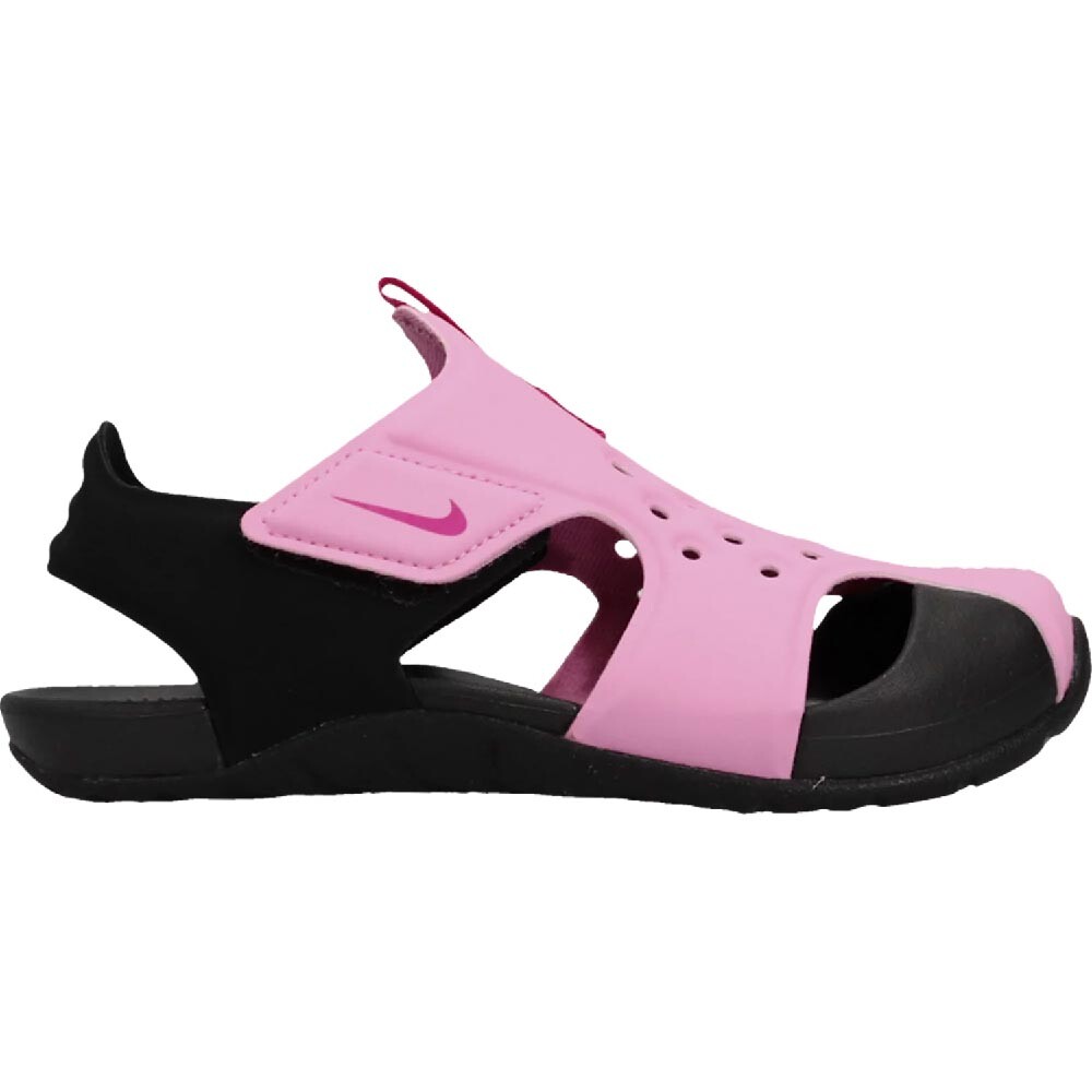 Сандалии Nike Sunray Protect 2 PS Psychic Pink, черный/розовый 
Сандалии Nike Sunray Protect 2 PS Psychic Pink, черный/розовый