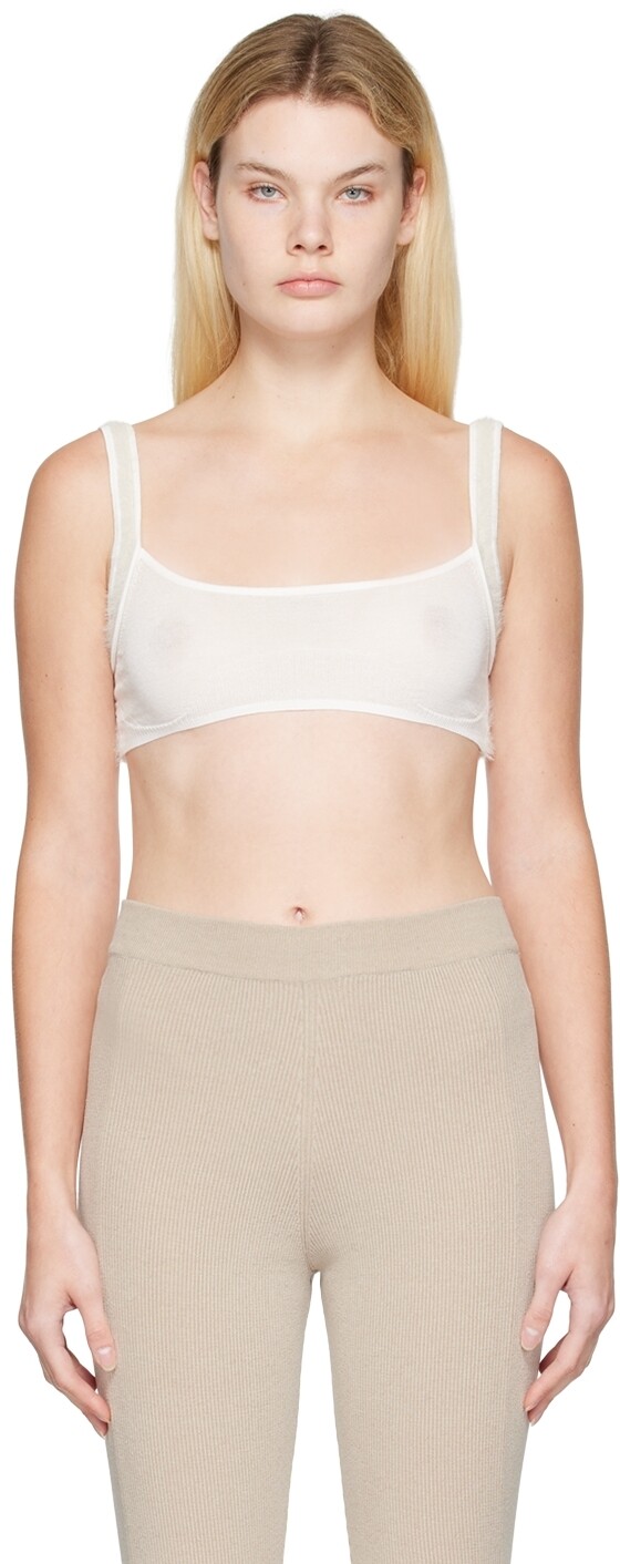 Белый бюстгальтер Le Papier 'Le Bandeau Ascosu' Jacquemus
Белый бюстгальтер Le Papier 'Le Bandeau Ascosu' Jacquemus