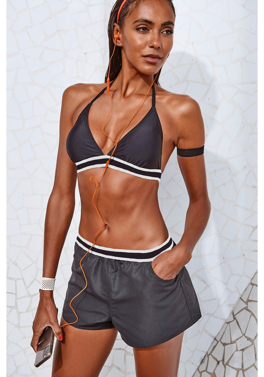 Женские шорты для плавания с полосками LASCANA, черный
Женские шорты для плавания с полосками LASCANA, черный