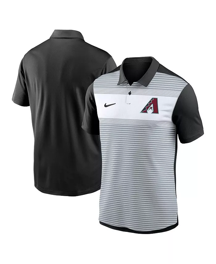 Мужская бело-черная полосатая поло Arizona Diamondbacks Vapor Performance Nike
Мужская бело-черная полосатая поло Arizona Diamondbacks Vapor Performance Nike