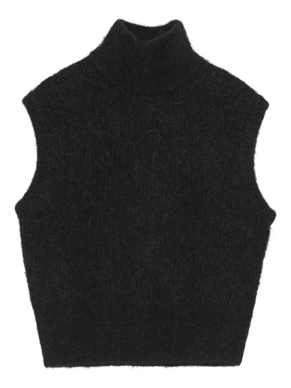 Вязаный жилет с высоким воротником REMAIN, черный
Вязаный жилет с высоким воротником REMAIN, черный