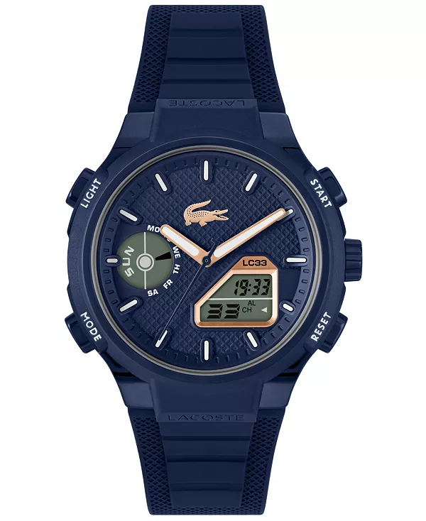 Мужские часы LC33 с силиконовым ремешком, темно-синий, 44,8 мм Lacoste, navy
Мужские часы LC33 с силиконовым ремешком, темно-синий, 44,8 мм Lacoste, navy
