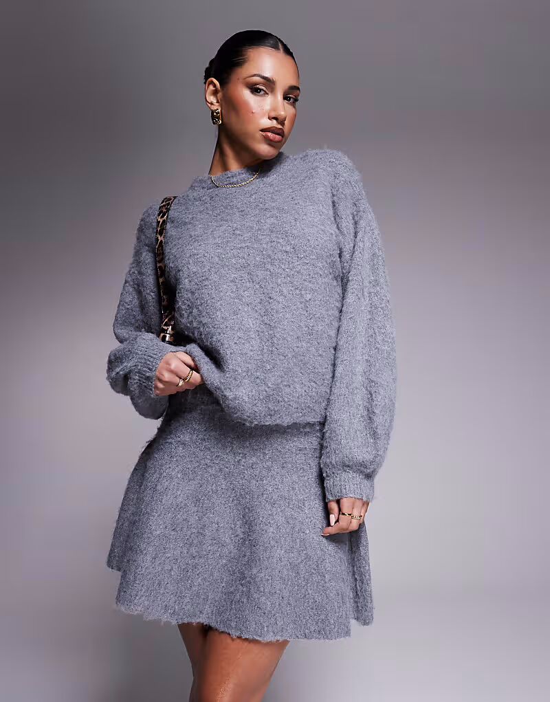 Эксклюзивная пышная трикотажная юбка In The Style x Natalya Wright в антрацитовом цвете 
Эксклюзивная пышная трикотажная юбка In The Style x Natalya Wright в антрацитовом цвете