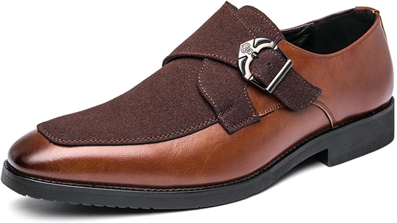 Мужские лоферы-слипоны с монк-ремешком из замшевой кожи, с крылатым носком, двухцветная пэчворк, удобные, с нескользящей подошвой, для делового костюма, официального офиса, свадеб, выпускных и торжественных мероприятий Tixewsjh, коричневый
Мужские лоферы-слипоны с монк-ремешком из замшевой кожи, с крылатым носком, двухцветная пэчворк, удобные, с нескользящей подошвой, для делового костюма, официального офиса, свадеб, выпускных и торжественных мероприятий Tixewsjh, коричневый