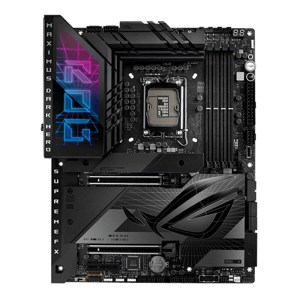 Материнская плата Asus ROG MAXIMUS Z790 DARK HERO, LGA1700, DDR5, Wi-Fi
Материнская плата Asus ROG MAXIMUS Z790 DARK HERO, LGA1700, DDR5, Wi-Fi