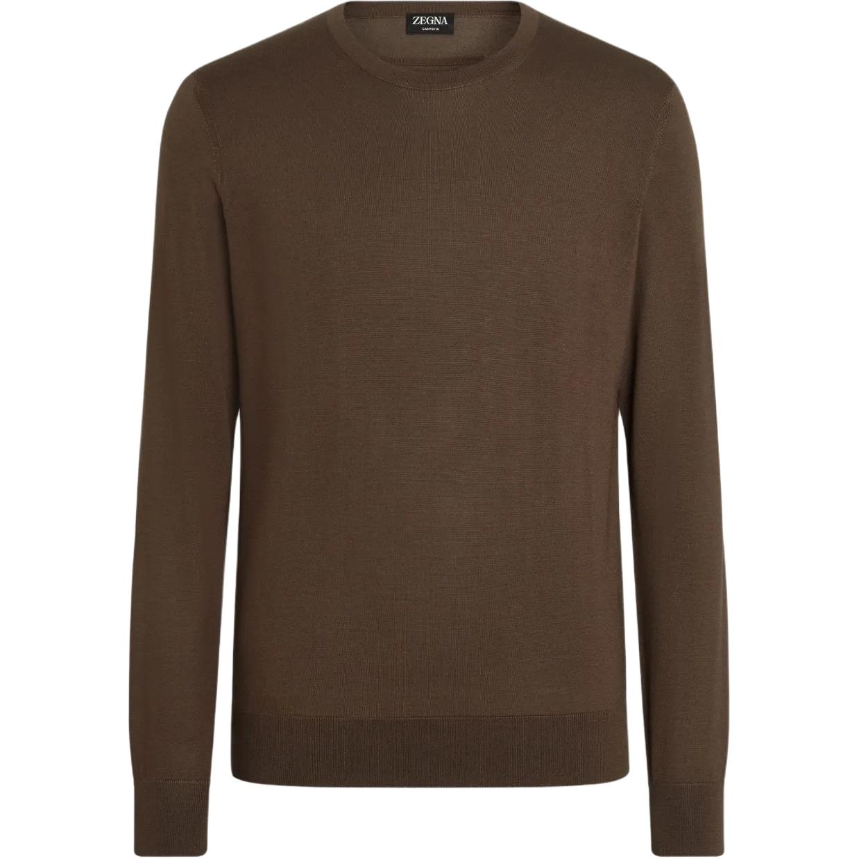 Zegna Mélange свитер с круглой горловиной Ermenegildo Zegna, Umber
Zegna Mélange свитер с круглой горловиной Ermenegildo Zegna, Umber