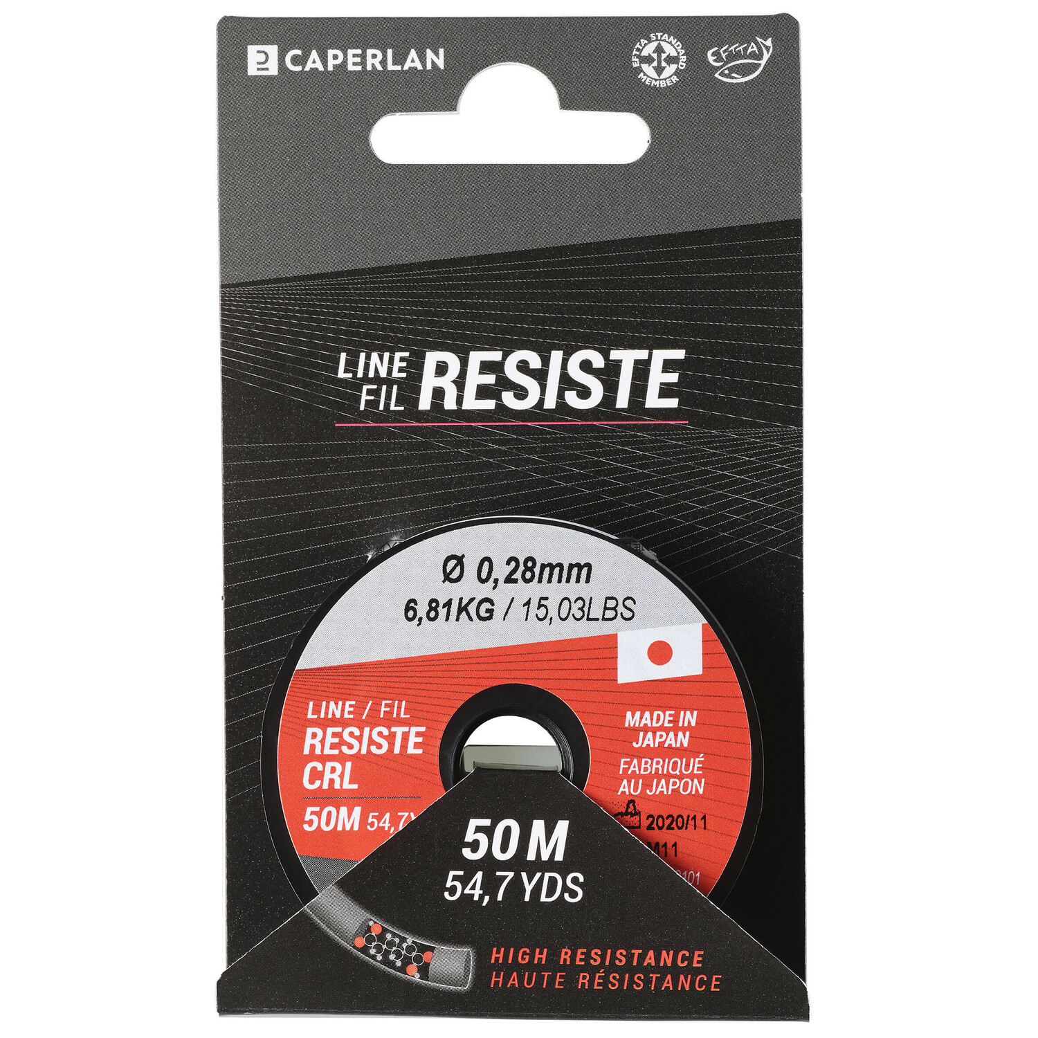 Cord Line Resist CRL 50 м 0,28 мм CAPERLAN
Cord Line Resist CRL 50 м 0,28 мм CAPERLAN