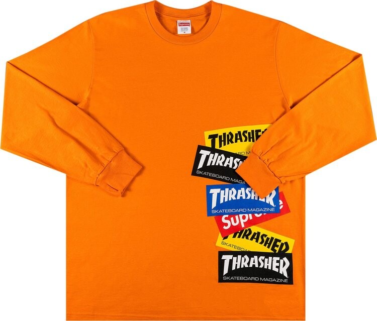 Лонгслив Supreme x Thrasher Multi Logo Long-Sleeve Tee 'Orange', оранжевый
Лонгслив Supreme x Thrasher Multi Logo Long-Sleeve Tee 'Orange', оранжевый