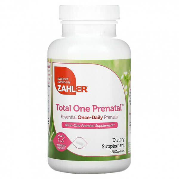 Total One Prenatal Zahler, 120 капсул
Total One Prenatal Zahler, 120 капсул