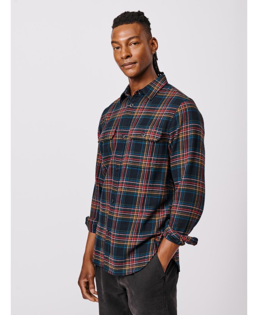 Мужская фланелевая рубашка Crowle на пуговицах Aubin, Black check
Мужская фланелевая рубашка Crowle на пуговицах Aubin, Black check