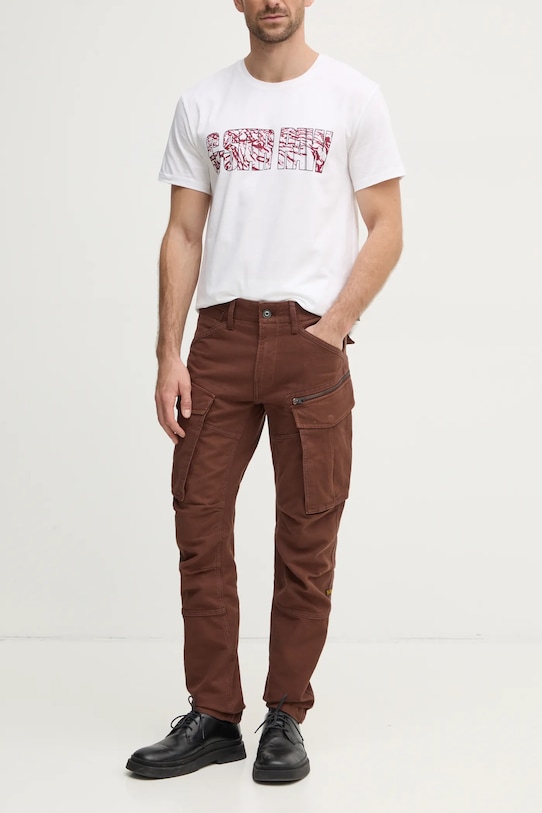 Хлопковые брюки G-Star, коричневый
Хлопковые брюки G-Star, коричневый