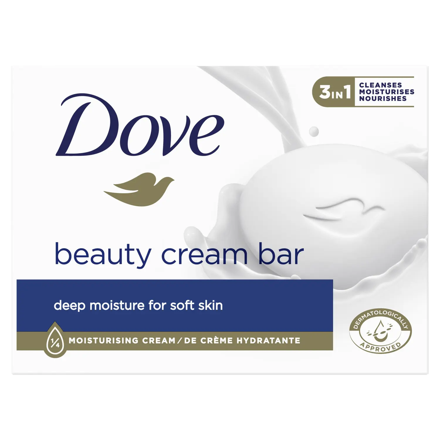 Dove Beauty Cream Bar твердое сливочное мыло, 90 г
Dove Beauty Cream Bar твердое сливочное мыло, 90 г