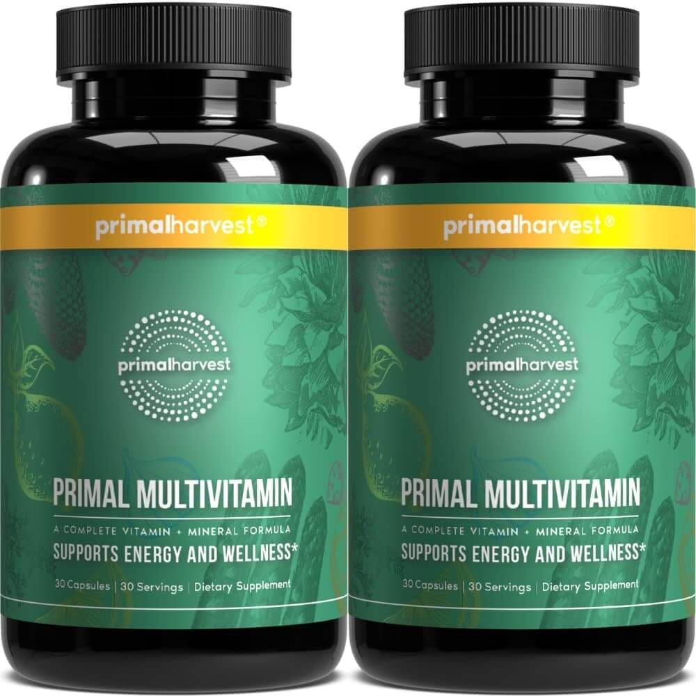 Мультивитамины Primal Harvest For Women and Men, 2 банки х 30 капсул
Мультивитамины Primal Harvest For Women and Men, 2 банки х 30 капсул