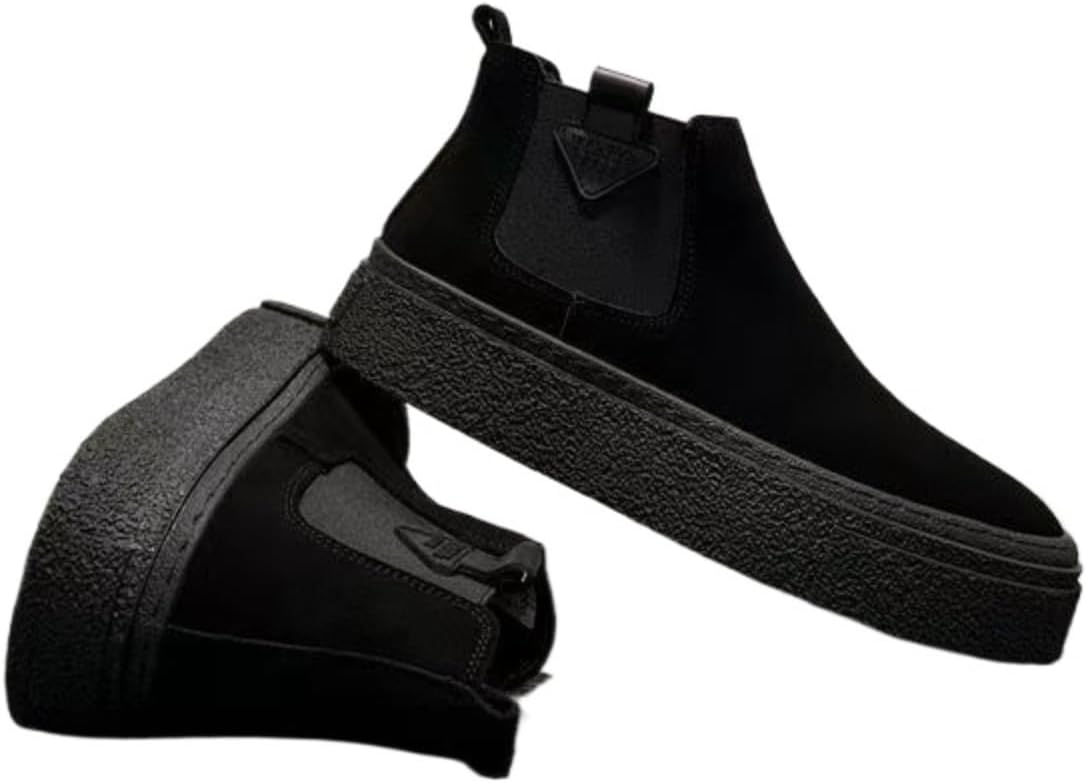 Мужские ботинки слипоны на щиколотку с массивной платформой, Высокие повседневные туфли с толстой подошвой для ежедневной носки Azttoztto, черный
Мужские ботинки слипоны на щиколотку с массивной платформой, Высокие повседневные туфли с толстой подошвой для ежедневной носки Azttoztto, черный