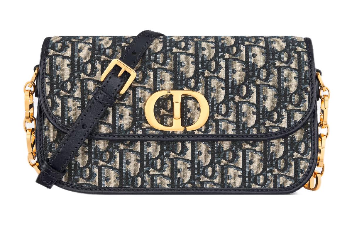 30 Montaigne Oblique Принт Тканевая Плечевая Сумка Кроссбоди Маленький Размер Женская Синяя DIOR 
30 Montaigne Oblique Принт Тканевая Плечевая Сумка Кроссбоди Маленький Размер Женская Синяя DIOR