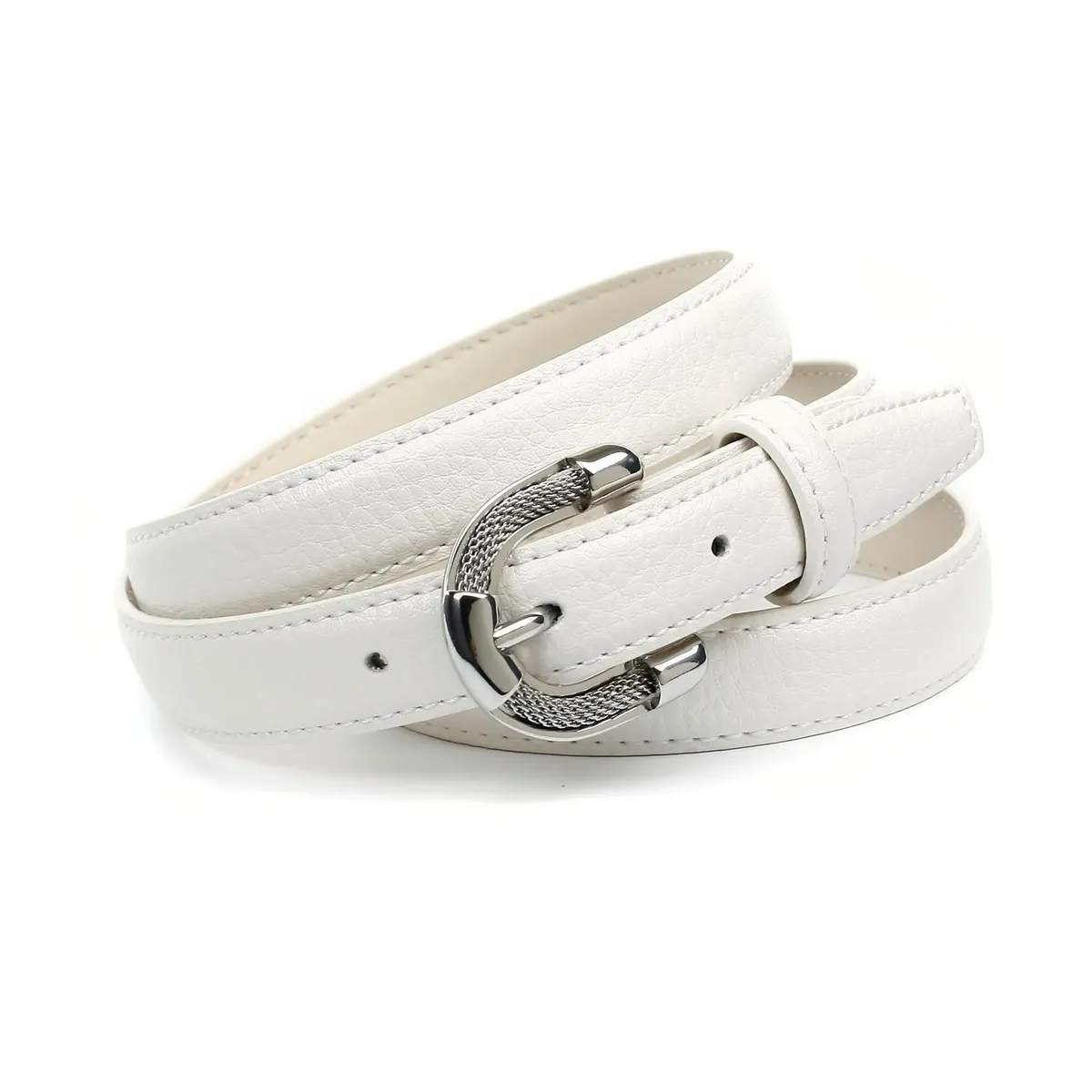 Кожаный ремень Anthoni Crown, тонкая форма, шикарный и элегантный, белый
Кожаный ремень Anthoni Crown, тонкая форма, шикарный и элегантный, белый