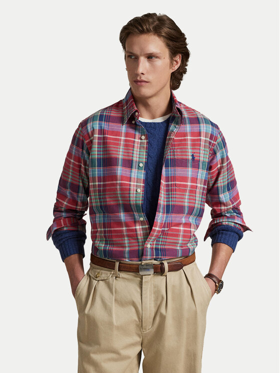 Рубашка custom fit 710P00629002 Polo Ralph Lauren, красный
Рубашка custom fit 710P00629002 Polo Ralph Lauren, красный