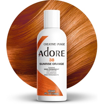 Сияющая полуперманентная краска для волос 38 Sunrise Orange Adore
Сияющая полуперманентная краска для волос 38 Sunrise Orange Adore