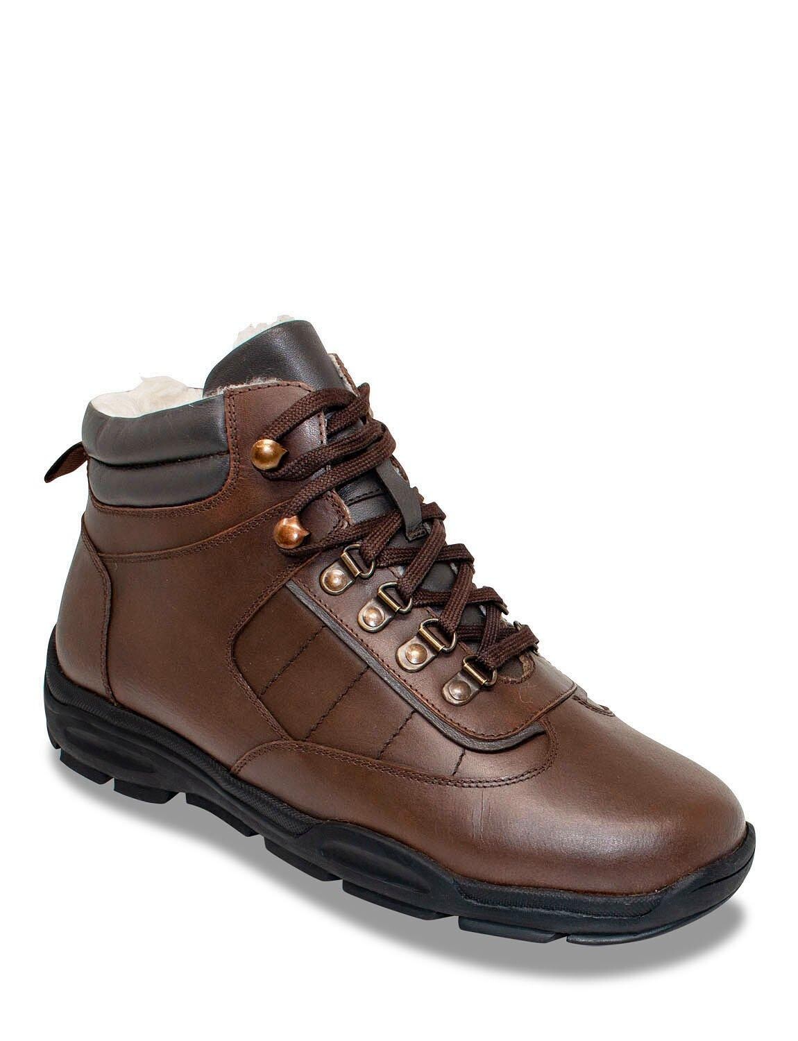 Водонепроницаемые кожаные ботинки на подкладке из шерпы с боковой молнией Pegasus, коричневый
Водонепроницаемые кожаные ботинки на подкладке из шерпы с боковой молнией Pegasus, коричневый